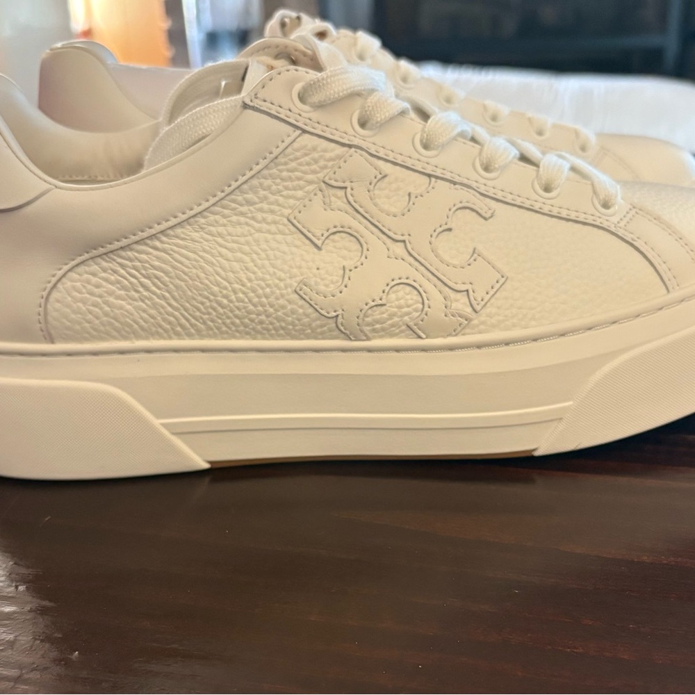 Tory Burch color block platform sneaker-Bari Nappa- Snow White